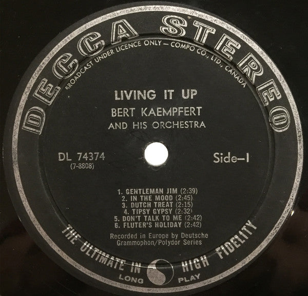 Bert Kaempfert & His Orchestra - Living It Up! - 1963
