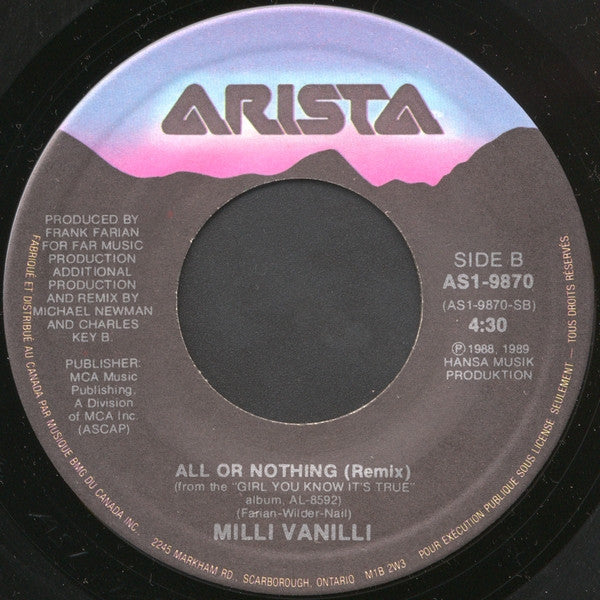 Milli Vanilli - Girl I'm Gonna Miss You