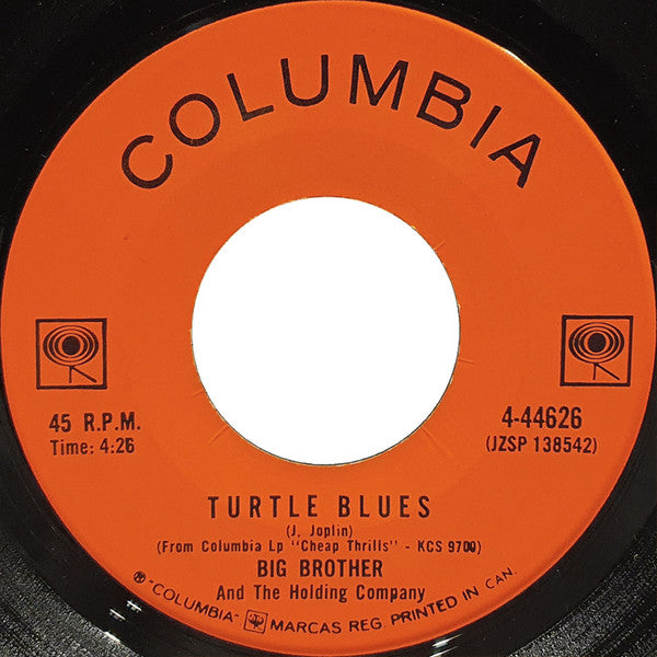 Big Brother & The Holding Company - Piece Of My Heart / Turtle Blues - 1968