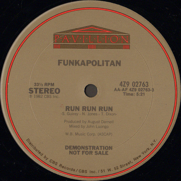 Funkapolitan - Run Run Run - 1982
