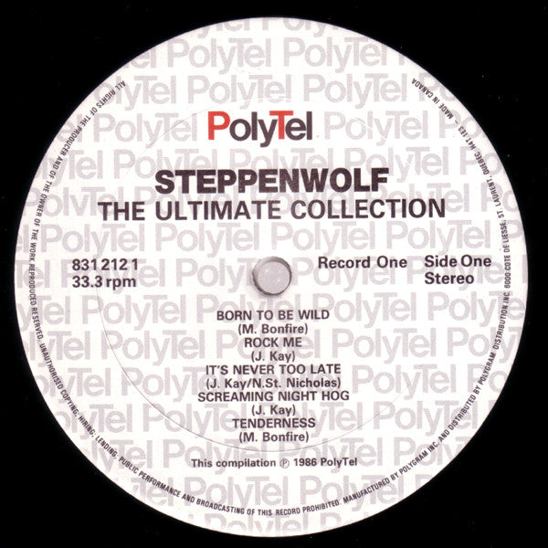 Steppenwolf - The Ultimate Collection - 1986