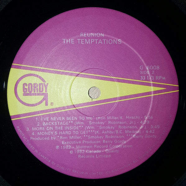 The Temptations - Reunion Vinyl Record