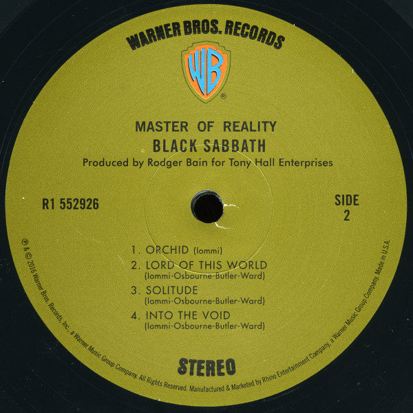Black Sabbath - Master Of Reality - 2016