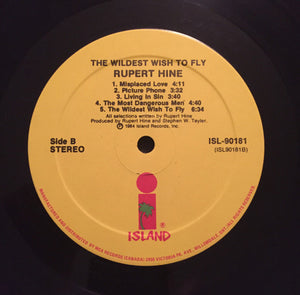 Rupert Hine - The Wildest Wish To Fly Vinyl Record