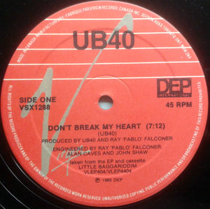 UB40 - Don't Break My Heart - 1985