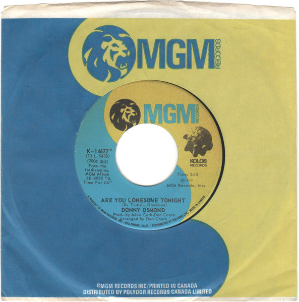 Donny Osmond - Are You Lonesome Tonight