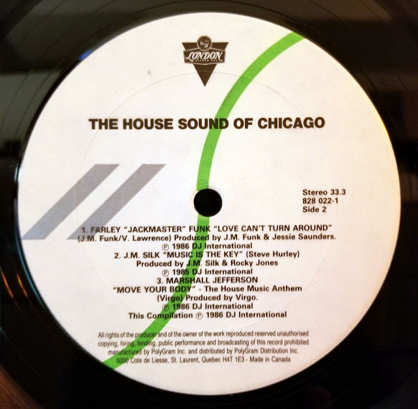 Various - The House Sound Of Chicago - 1986