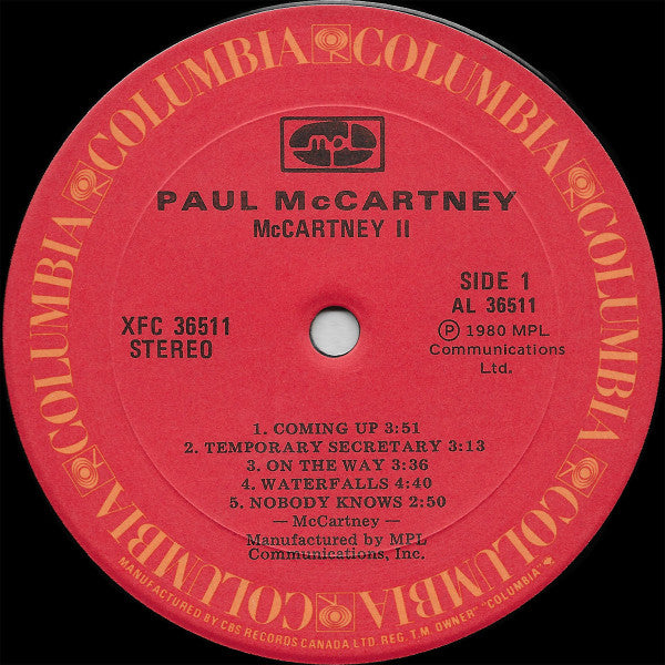 Paul McCartney - McCartney II - 1980