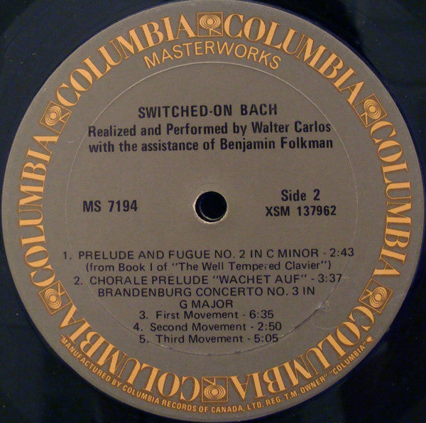 Walter Carlos - Switched-On Bach -