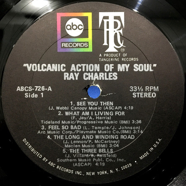 Ray Charles - Volcanic Action Of My Soul - 1971