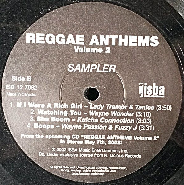 Various - Reggae Anthems Volume 2 - 2002