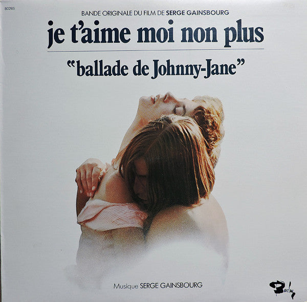 Serge Gainsbourg - Bande Originale Du Film De Serge Gainsbourg "Je T'Aime Moi Non Plus" - 1976