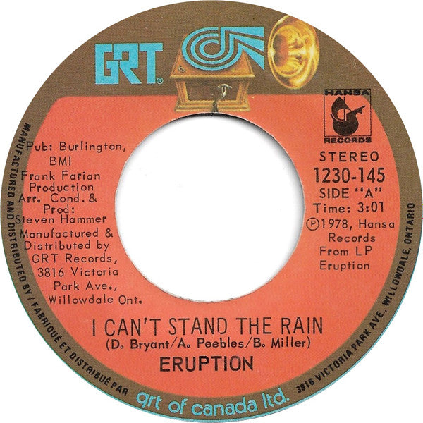 Eruption (4) - I Can't Stand The Rain