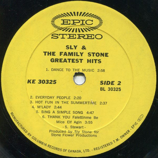 Sly & The Family Stone - Greatest Hits - 1970