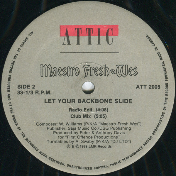Maestro Fresh-Wes - Let Your Backbone Slide
