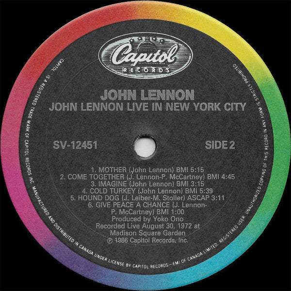 John Lennon - Live In New York City