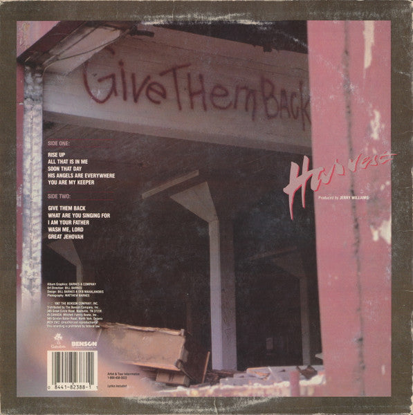 Harvest - Give Them Back - 1987
