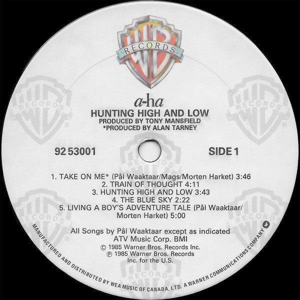 a-ha - Hunting High And Low - 1985