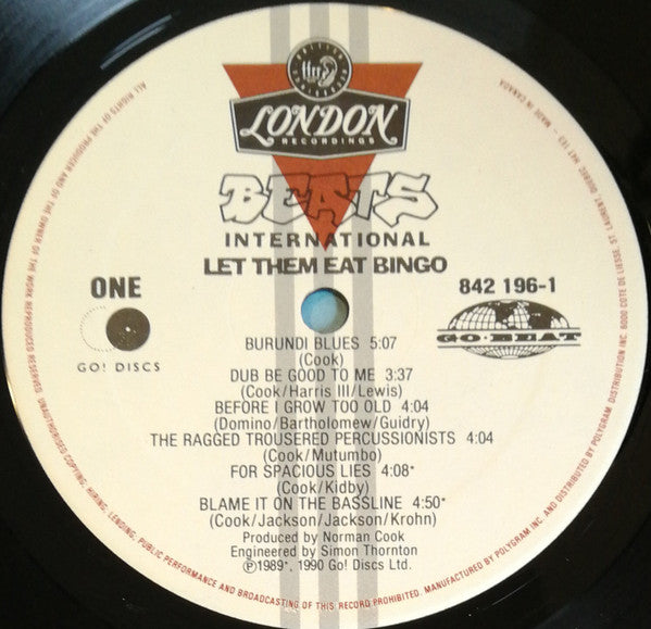 Beats International - Let Them Eat Bingo - 1990