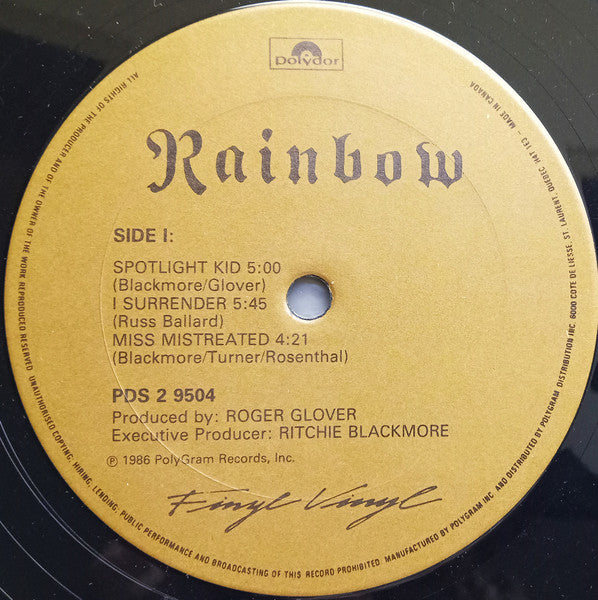 Rainbow - Finyl Vinyl - 1986