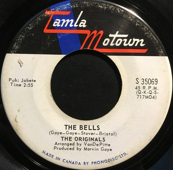 The Originals - The Bells / I'll Wait For You Vinyl Record