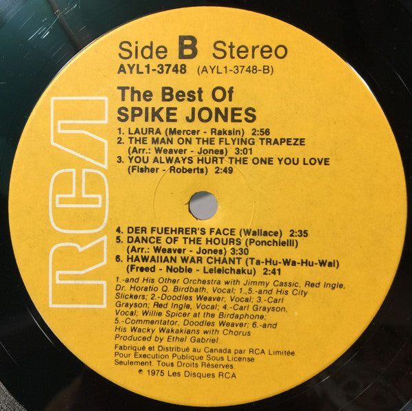 Spike Jones - The Best Of Spike Jones - 1980