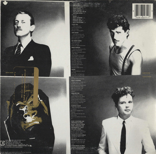 Yello - You Gotta Say Yes To Another Excess - 1983