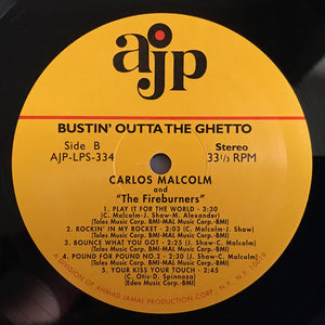 Carlos Malcolm - Bustin' Outta The Ghetto -