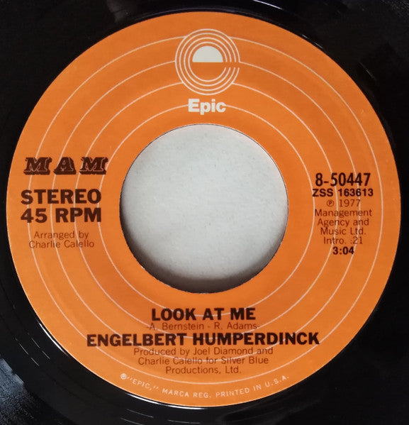 Engelbert Humperdinck - Lover's Holiday / Look At Me - 1977
