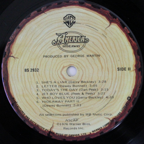 America - Hideaway - 1976