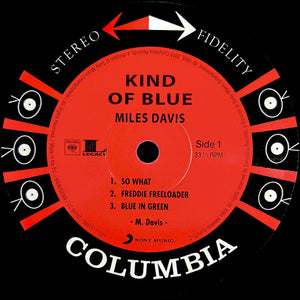 Miles Davis - Kind Of Blue Vinyl Record