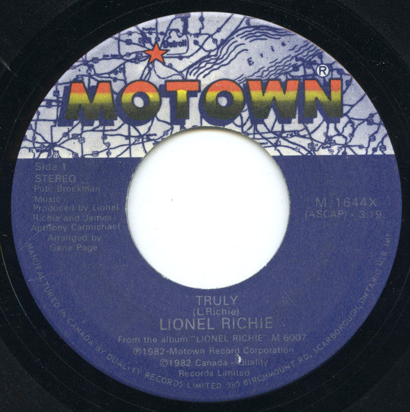 Lionel Richie - Truly - 1982