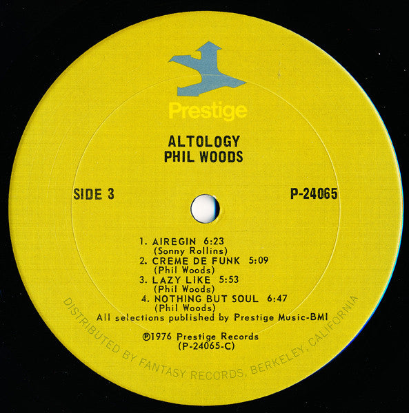 Phil Woods - Altology Vinyl Record