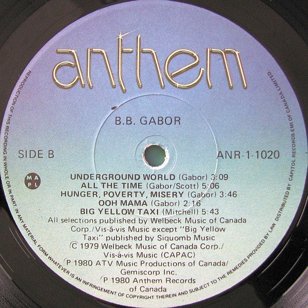 BB Gabor - BB Gabor - 1980