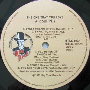 Air Supply - The One That You Love - 1981