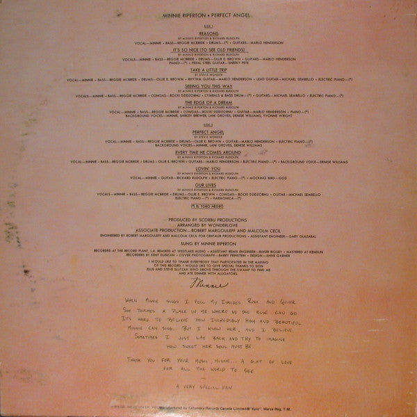 Minnie Riperton - Perfect Angel - 1974