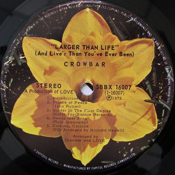 Crowbar - Larger Than Life - 1972
