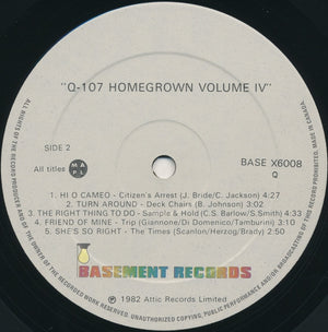 Various - Q107 Homegrown - Volume IV