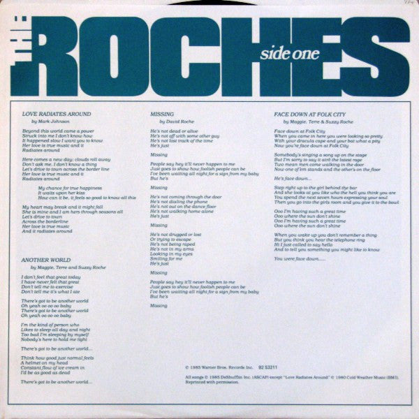 Roches, The - Another World - 1985