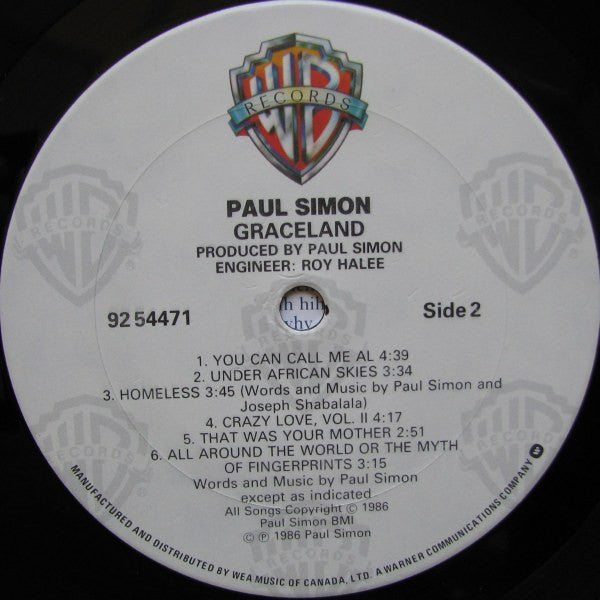Paul Simon - Graceland - 1986