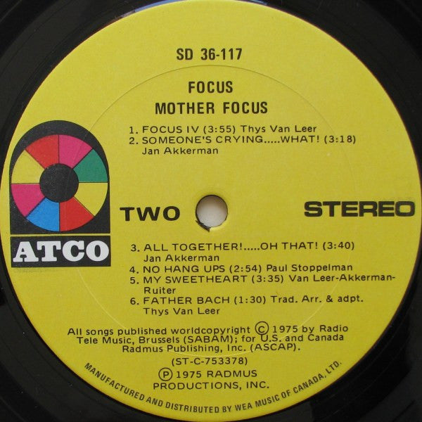 Focus - Mother Focus - 1975