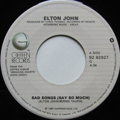 Elton John - Sad Songs (Say So Much) - 1984