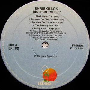 Shriekback - Big Night Music - 1986