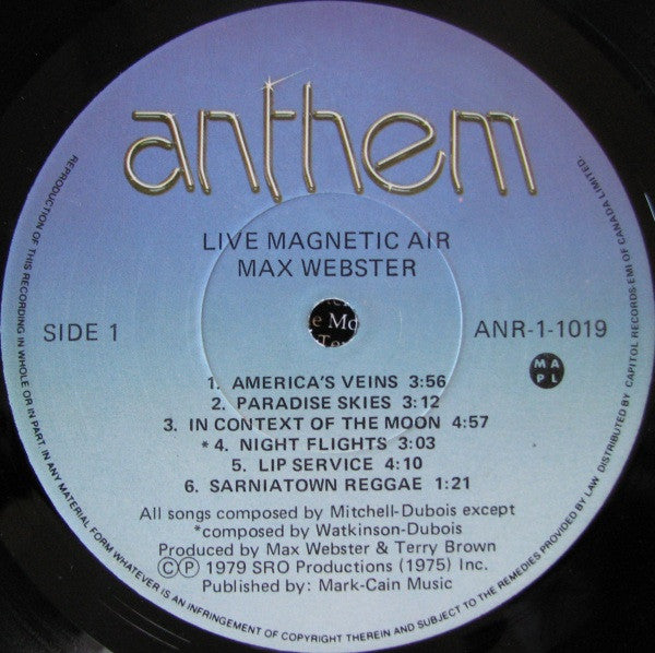 Max Webster - Live Magnetic Air