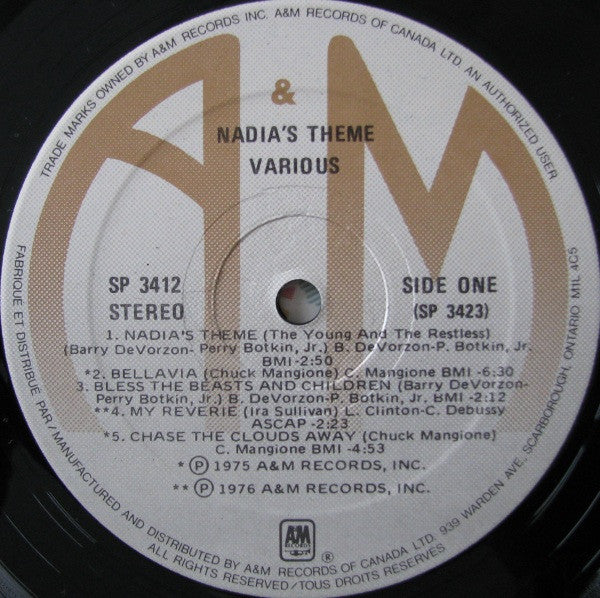 Various - Nadia's Theme (The Young And The Restless) - 1976