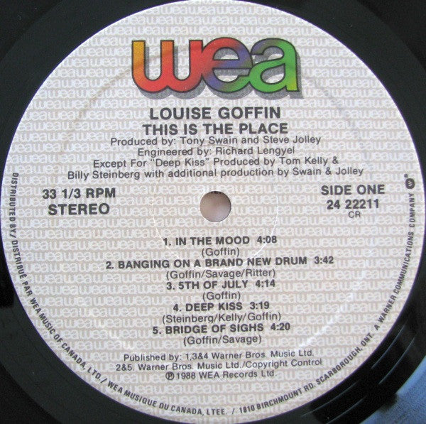 Louise Goffin - This Is The Place - 1988