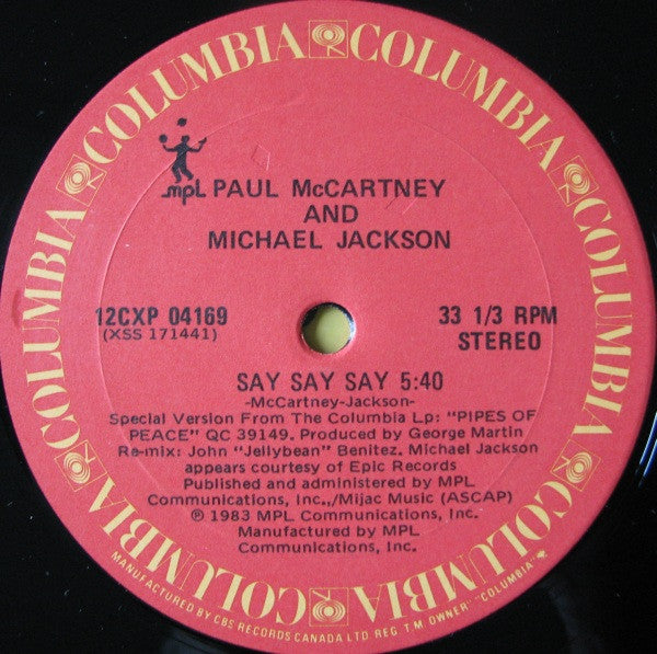 Paul McCartney And Michael Jackson - Say Say Say - 1983