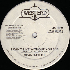 Sean Taylor - Come Back To Me - 1983