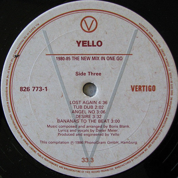 Yello - 1980 - 1985 The New Mix In One Go