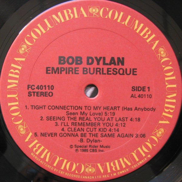 Bob Dylan - Empire Burlesque